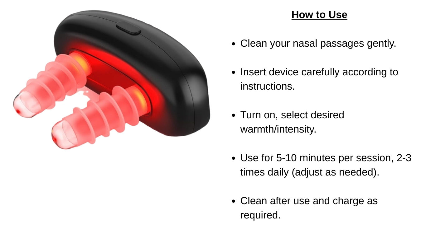 Red Light Nasal Therapy Device