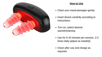Red Light Nasal Therapy Device